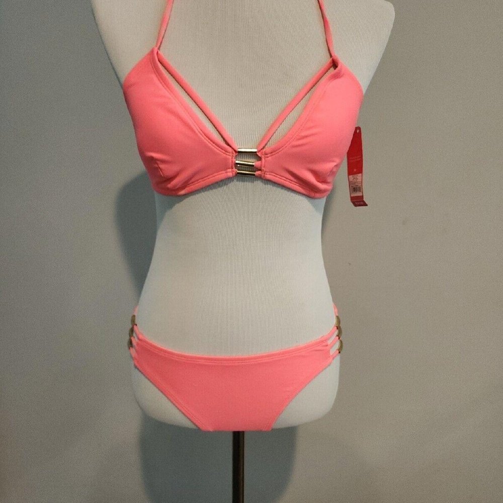 xhilaration Two-Piece Pink Swimsuit - Size Medium